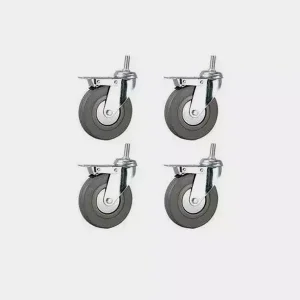 Kit de 4 Ruedas para Patas de Bandeja